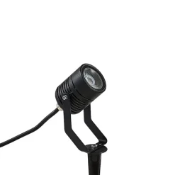 Sort udendørs LED-spot Maris med jordspyd