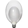 Space E27 D120 LED-pære 3,5 W, opal, 3-trins dæmp.