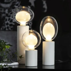 Space E27 D120 LED-pære 3,5 W, opal, 3-trins dæmp.