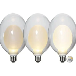 Space E27 D120 LED-pære 3,5 W, opal, 3-trins dæmp.