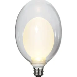 Space E27 D120 LED-pære 3,5 W, opal, 3-trins dæmp.