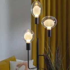 Space E27 D120 LED-pære 3,5 W, opal, 3-trins dæmp.