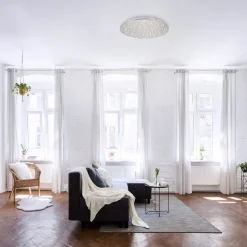 Sparkle LED-loftlampe CCT dim stål Ø 48cm