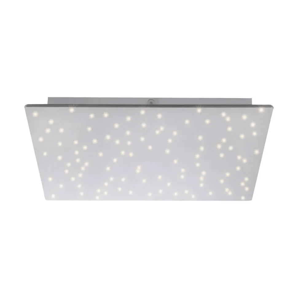 Sparkle LED-loftlampe CCT dim stål 45x45cm