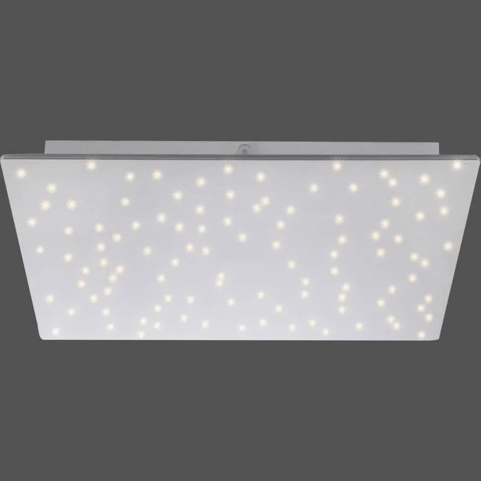 Sparkle LED-loftlampe CCT dim stål 45x45cm
