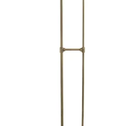 Sphere gulvlampe, antik messing, med glaskugle