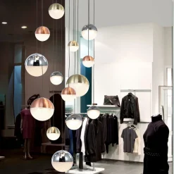 Sphere LED-hængelampe, flerfarvet, 14 lk., app