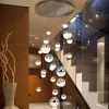 Sphere LED-pendellampe, flerfarvet, 27 lk., app