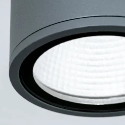 Sputnik LED-loftlampe, IP65, Ø 9 cm, antracit