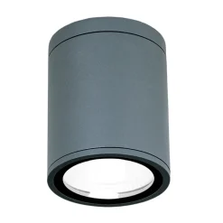 Sputnik LED-loftlampe, IP65, Ø 9 cm, antracit