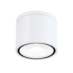 Sputnik LED-loftspot, IP65, Ø 14,5 cm, hvid