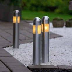 Sæt med 3 LED-sokkellampe Amalfi med jordspyd