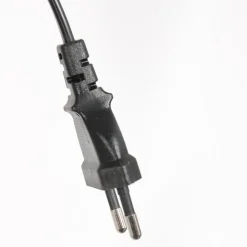 Stang gulvlampe, LED-læselampe, sort/naturlig fletværk