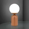 Stanley bordlampe, koralrød, højde 32 cm, keramik/glas