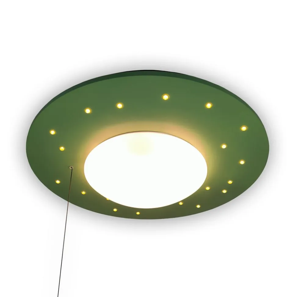 Starlight loftlampe med stjernehimmel, grøn
