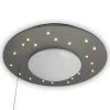 Starlight loftlampe med stjernehimmel, sølv