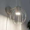 STARLIGHT væglampe, cremehvid 1 lyskilde Ø 18 cm metalstik
