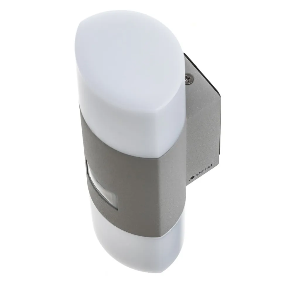 STEINEL L 910 S udendørs LED-væglampe, sensor sølv
