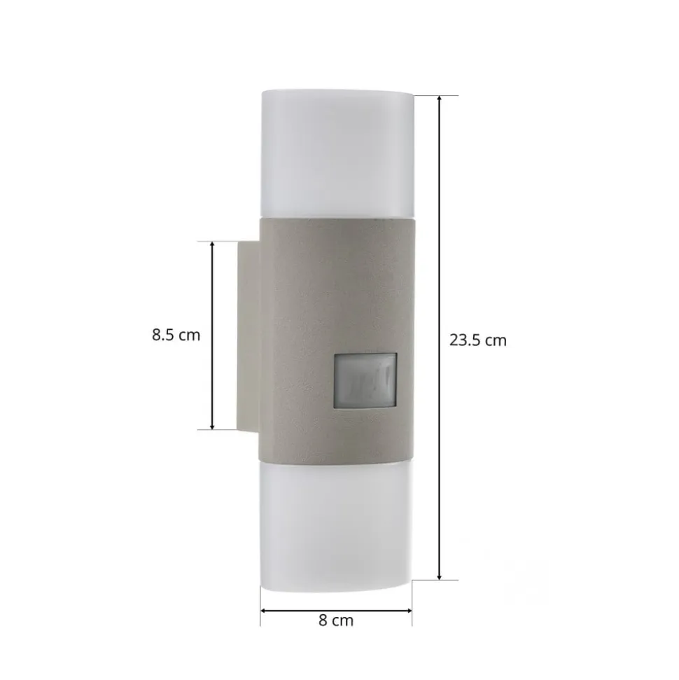 STEINEL L 910 S udendørs LED-væglampe, sensor sølv