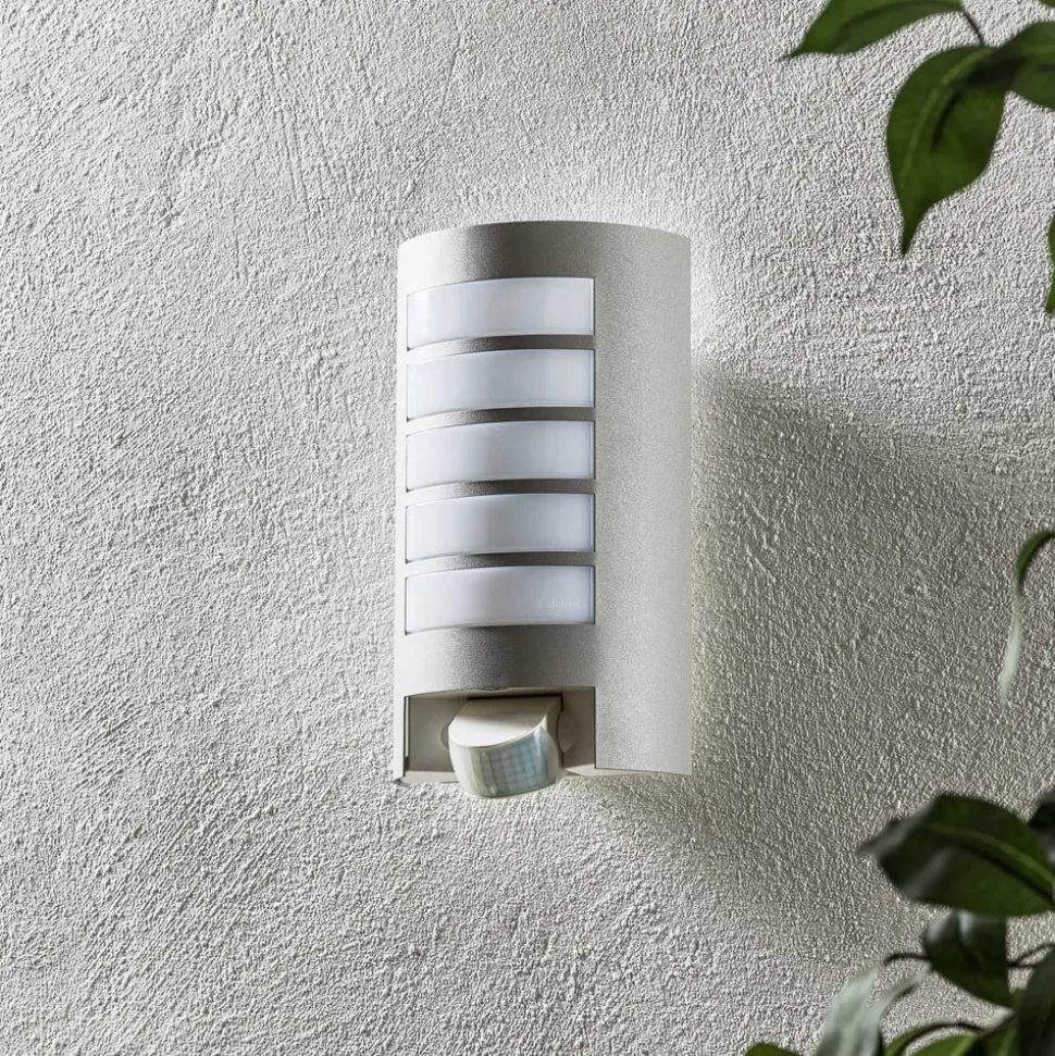 STEINEL L 12 S Udendørs væglampe med sensor, sølv