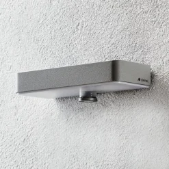 STEINEL LED-væglampe XSolar SOL-O S, sølv, sensor