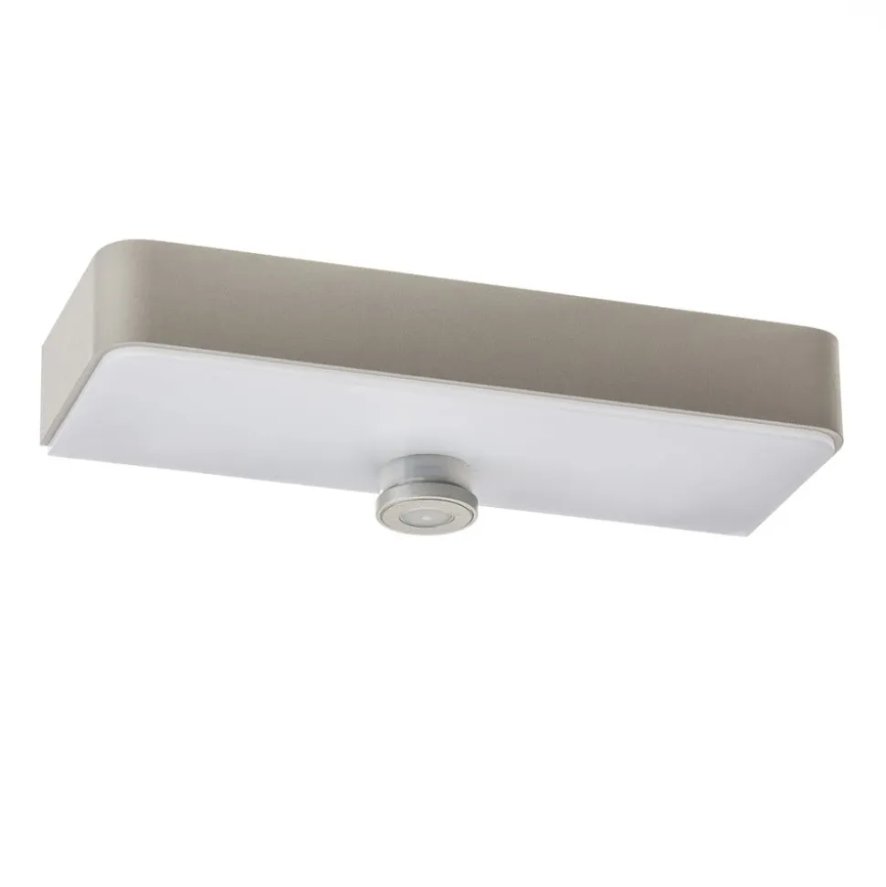 STEINEL LED-væglampe XSolar SOL-O S, sølv, sensor