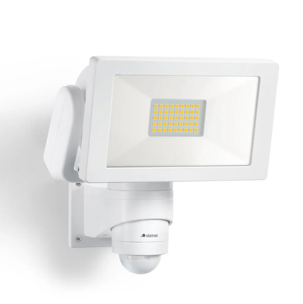STEINEL LS 300 S udendørs vægspot, sensor, hvidt