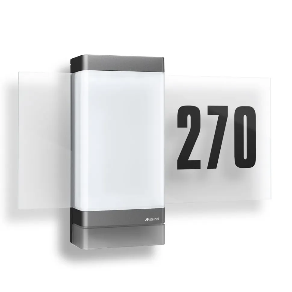 STEINEL smart husnummerlampe L 270 Digi SC, antracit