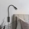 Sten LED-væglampe med bevægelsesstyring, sort