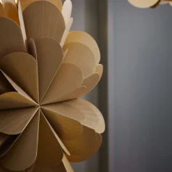 Stående stjerne Maravilla, guld/sort Højde 68 cm