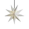 STERNTALER LED-stjerne, hvid, Ø 11 cm, 9 takker, IP44 batteri