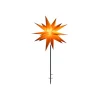 Sterntaler LED-stjerne stander IP44 Ø 100 cm gul
