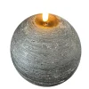 STERNTALER LED-vokslys, sort Højde 13 cm Kugle Batteri