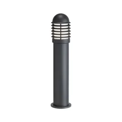 Stibelysning 1041 i støbt aluminium med lameller, højde 75 cm