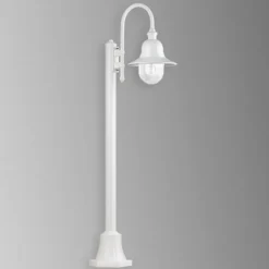 Stilampe Nios i trykstøbt aluminium, hvid