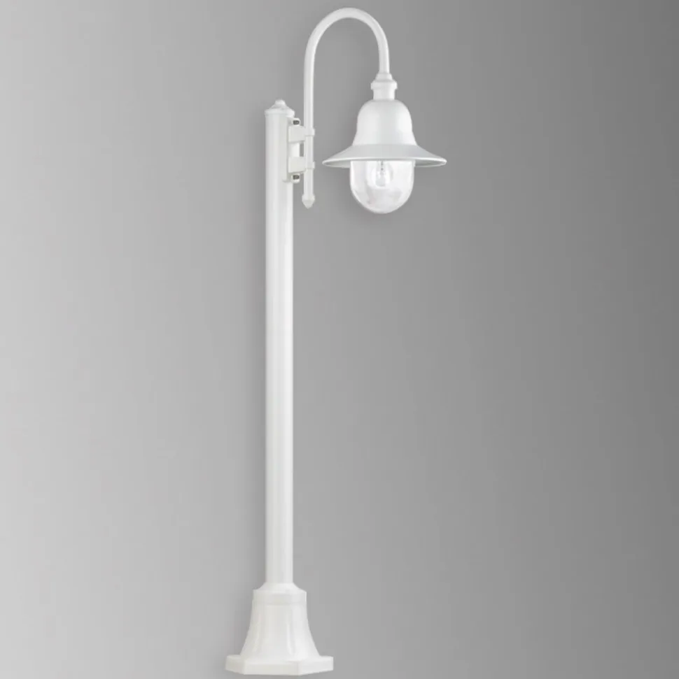 Stilampe Nios i trykstøbt aluminium, hvid