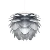 Stålfarvet designer pendellampe Silvia mini