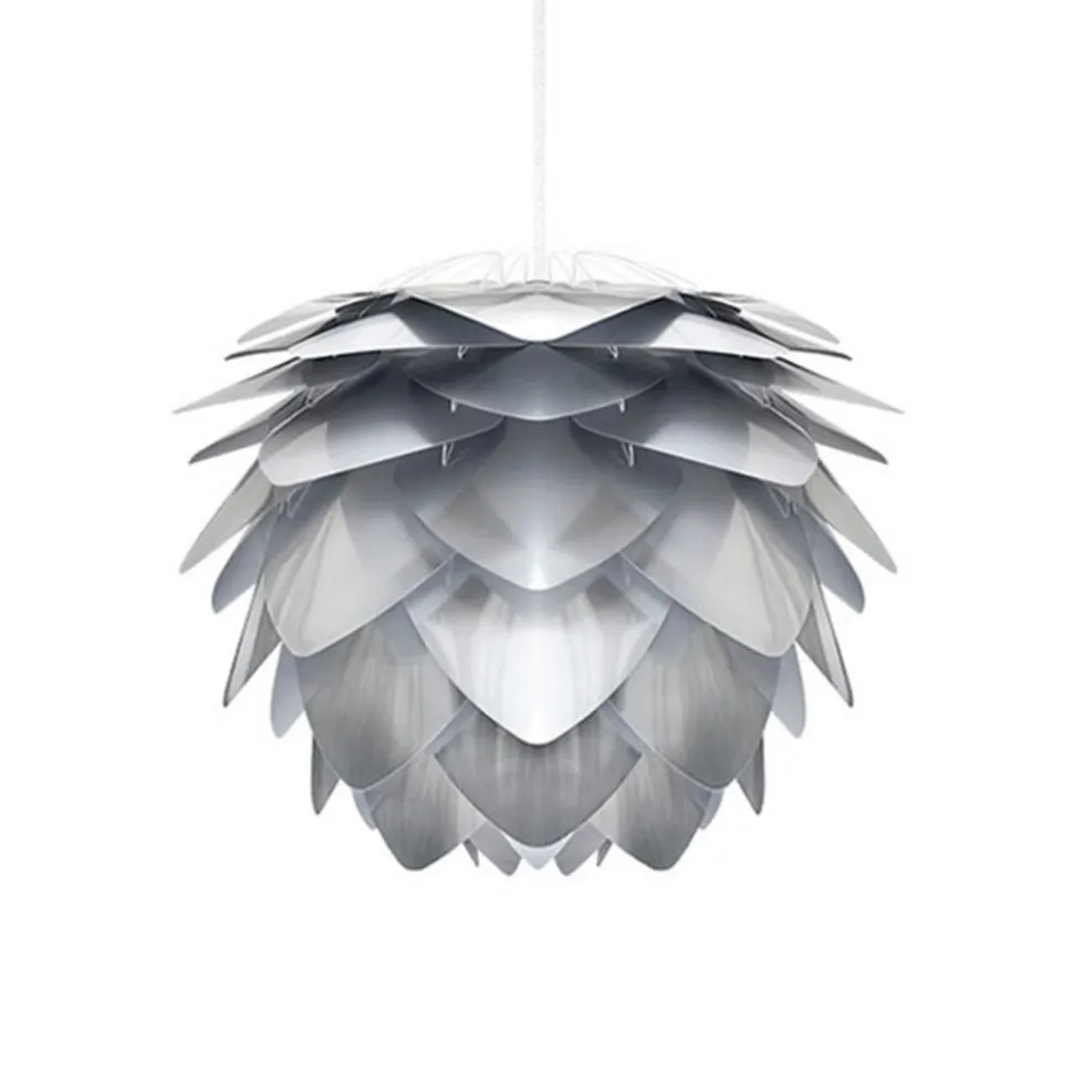 Stålfarvet designer pendellampe Silvia mini