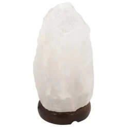 Stone bordlampe, saltkrystal, hvid