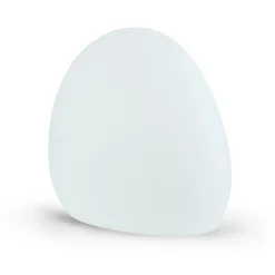 Stone L udendørslampe, 80 x 65 cm, hvid, plast, IP44