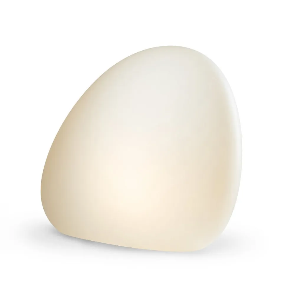 Stone M udendørslampe, 50 x 50 cm, hvid, plast, IP44