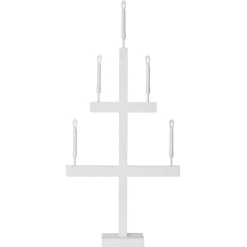 Storm vinduesstage, 5 lyskilder, 118 cm, hvid