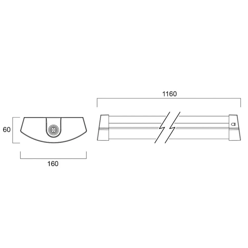 Sylvania LED-loftlampe Deltawing, 116 cm, IP44, 840