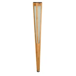 Tecka LED-solcellelampe med sensor, 120 cm, teak