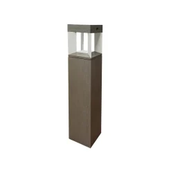 Teckalu LED-vejlampe solcelle sensor teak/hvid