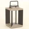 Teckalu solcellelanterne, aluminium sort, 36,5 cm