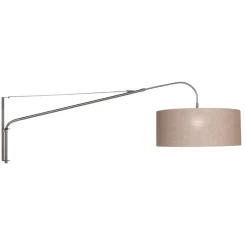Tekstil-væglampe Elegant Classy sølv/grøngrå