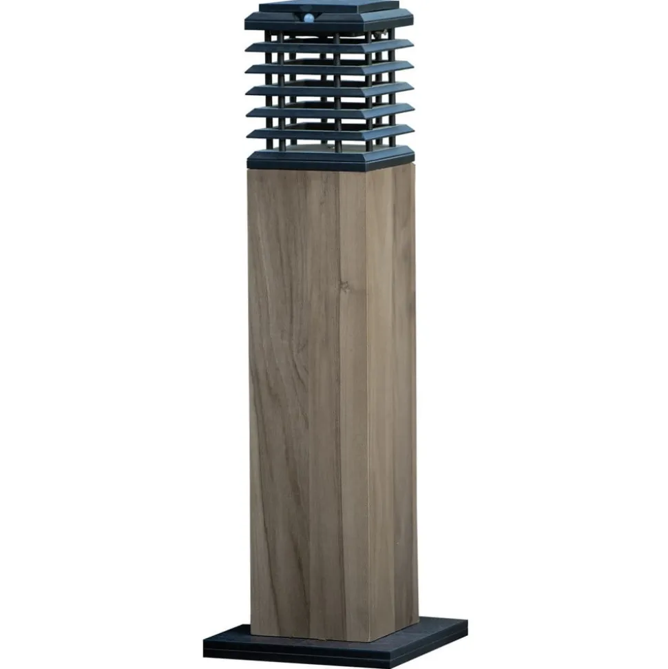 Tekura LED-gadelampe med solcelle, Duratek grå/grå