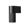 Temi udendørs væglampe, sort, bredde 11 cm, aluminium