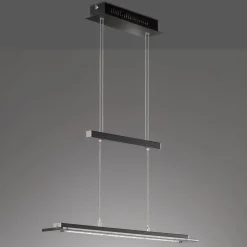 Tenso TW LED-hængelampe med dæmper, sort, 88cm